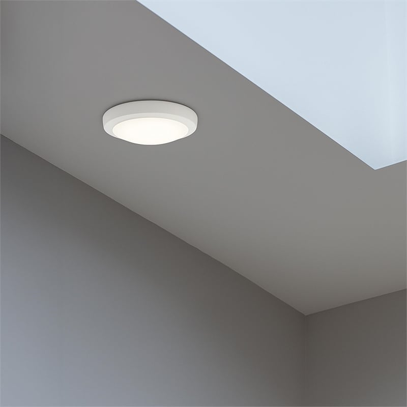Paxton LED Flush Mount Ceiling Light in White 7Inch