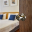 Design House Terrace Keyed Brass Entry Doorknob in Satin Nickel