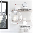 Design House Gracelyn Steel Pendant Light in Polished Chrome