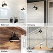 Design House Mason Indoor/Outdoor Wall Light in Oil Rubbed Bronze 2Pack