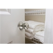 Design House Terrace Brass Dummy Doorknob in Satin Nickel 2-Pack