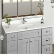 Brookings Bath Vanity Assembled 49x22 - Gray Base and Single Hole Top