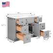 Brookings Bath Vanity Assembled 49x22 - Gray Base and Camilla II Top