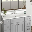 Brookings Bath Vanity Assembled 49x22 - Gray Base and Widespread Top