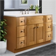 Brookings Bath Vanity Assembled 49x22 - Birch Base and Widespread Top