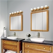 Design House 5-Light Vanity Light in Honey Oak