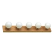 Design House 5-Light Vanity Light in Honey Oak