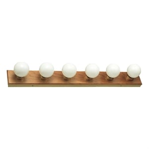 Design House 6-Light Vanity Light in Honey Oak