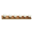 Design House 6-Light Vanity Light in Honey Oak