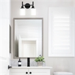 Design House 2-Light Aubrey Indoor Wall Light in Matte Black
