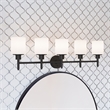 Design House 5-Light Aubrey Vanity Light in Matte Black