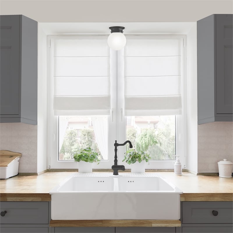 Design House Millbridge Ceiling Light in Matte Black