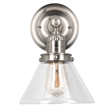 Design House Augustin Wall Light in Satin Nickel