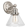 Design House Augustin Wall Light in Satin Nickel