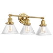 Design House 3-Light Augustin Vanity Light in Satin Gold