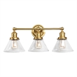 Design House 3-Light Augustin Vanity Light in Satin Gold