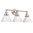 Design House 3-Light Augustin Vanity Light in Satin Nickel
