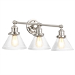 Design House 3-Light Augustin Vanity Light in Satin Nickel