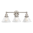 Design House 3-Light Augustin Vanity Light in Satin Nickel