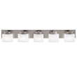 Design House 5-Light Dove Creek Vanity Light in Satin Nickel