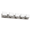 Design House 5-Light Dove Creek Vanity Light in Satin Nickel