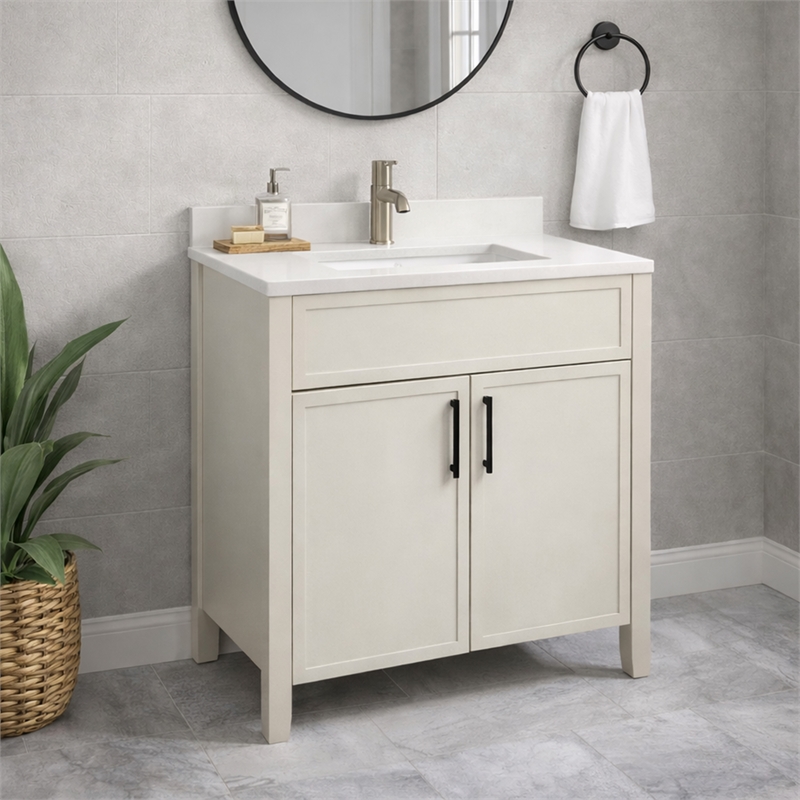 Design House Dawson  On the Rocks  Vanity Cabinet in Light Gray