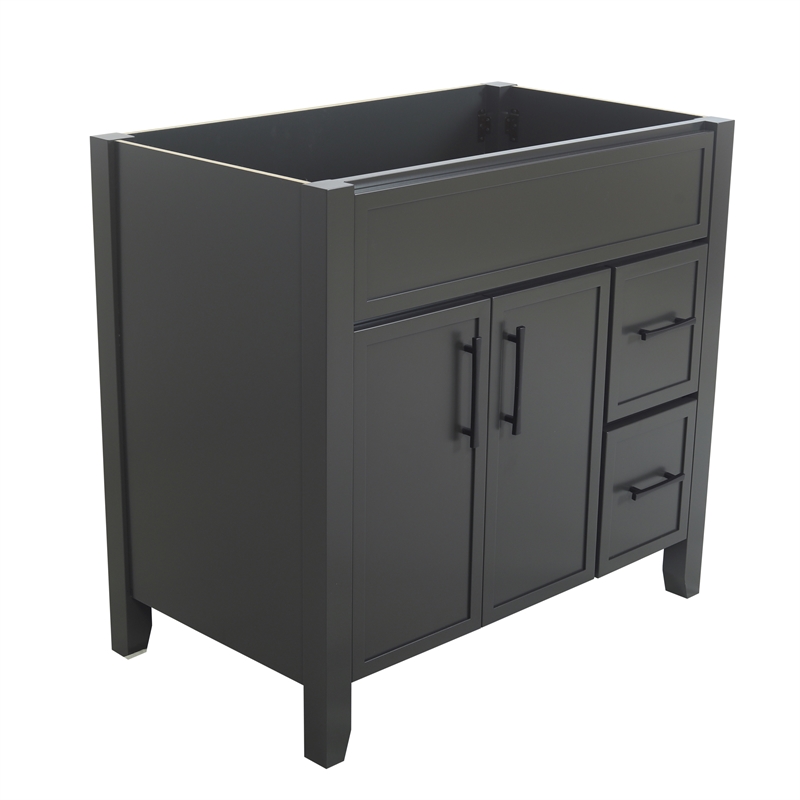 Design House Dawson  Iron Ore Bathroom Vanity Cabinet in Dark Gray