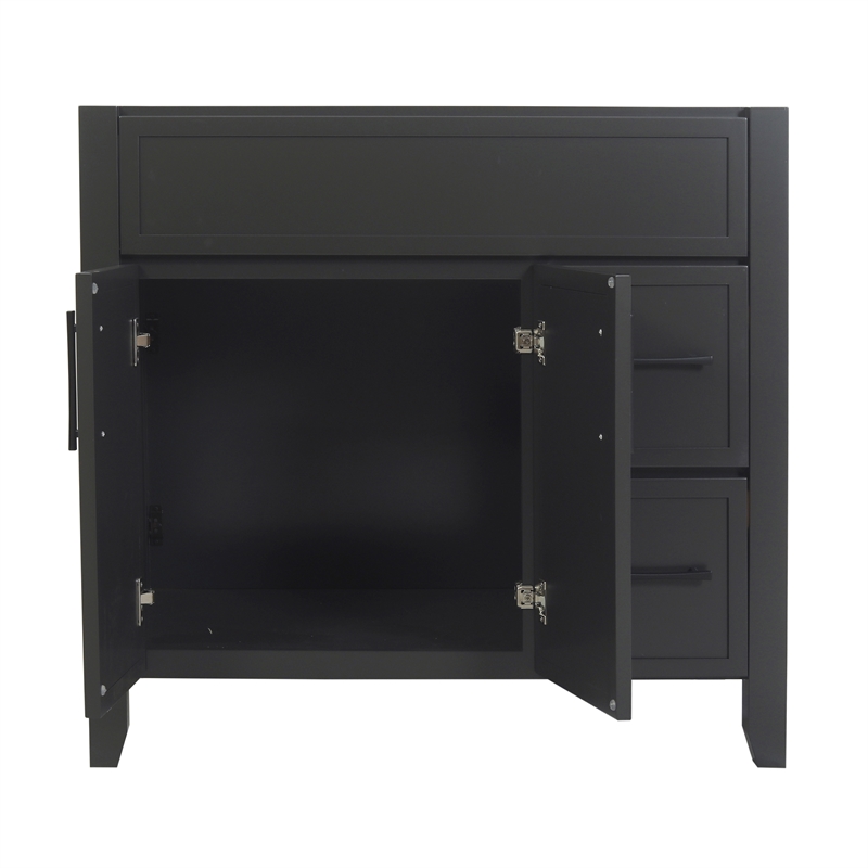 Design House Dawson  Iron Ore Bathroom Vanity Cabinet in Dark Gray