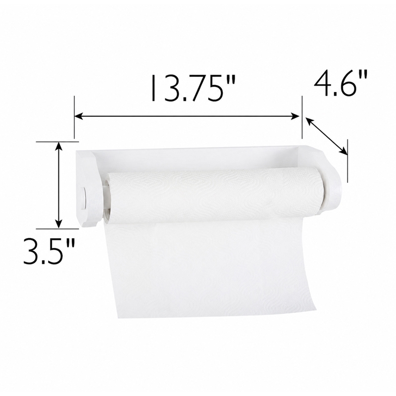 Design House Dalton Wall-Mount Paper Towel Holder in White