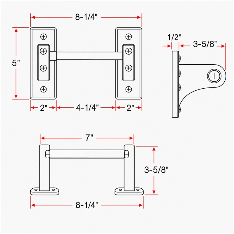 Design House Dalton Wall-Mount Toilet Paper Holder in White