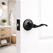 Design House Stratford Privacy Door Lever in Matte Black (2 Pack)