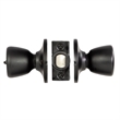 Design House Terrace Privacy Door Knob in Matte Black (6 Pack)