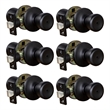 Design House Terrace Privacy Door Knob in Matte Black (6 Pack)