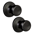 Design House Terrace Dummy Door Knob in Matte Black (2 Pack)