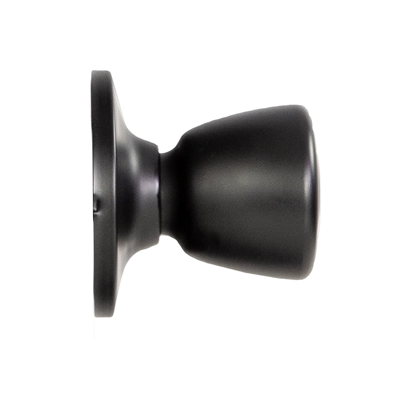 Design House Terrace Dummy Door Knob in Matte Black (6 Pack)
