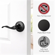 Design House Stratford Left-Hand Dummy Door Lever in Matte Black