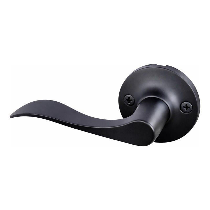 Design House Stratford Left-Hand Dummy Door Lever in Matte Black