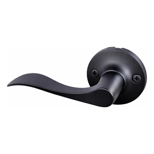 Design House Stratford Left-Hand Dummy Door Lever in Matte Black