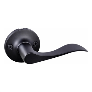 Design House Stratford Right-Hand Dummy Door Lever in Matte Black