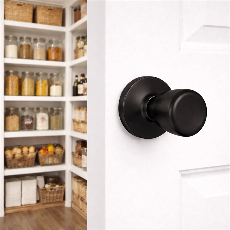 Design House Terrace Dummy Door Knob in Matte Black