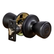 Design House Terrace Keyed Entry Door Knob in Matte Black