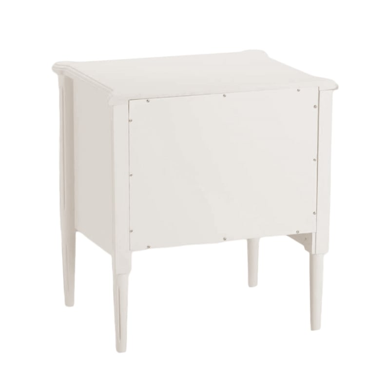 Design House Oxford End Table with Drawers in Antique White