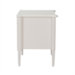 Design House Oxford End Table with Drawers in Antique White