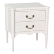 Design House Oxford End Table with Drawers in Antique White