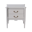 Design House Oxford End Table with Drawers in Gray