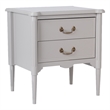 Design House Oxford End Table with Drawers in Gray