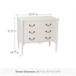 Design House Oxford Chest with Drawers in Antique White