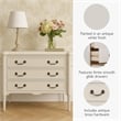 Design House Oxford Chest with Drawers in Antique White