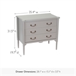 Design House Oxford Chest with Drawers in Gray