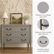 Design House Oxford Chest with Drawers in Gray